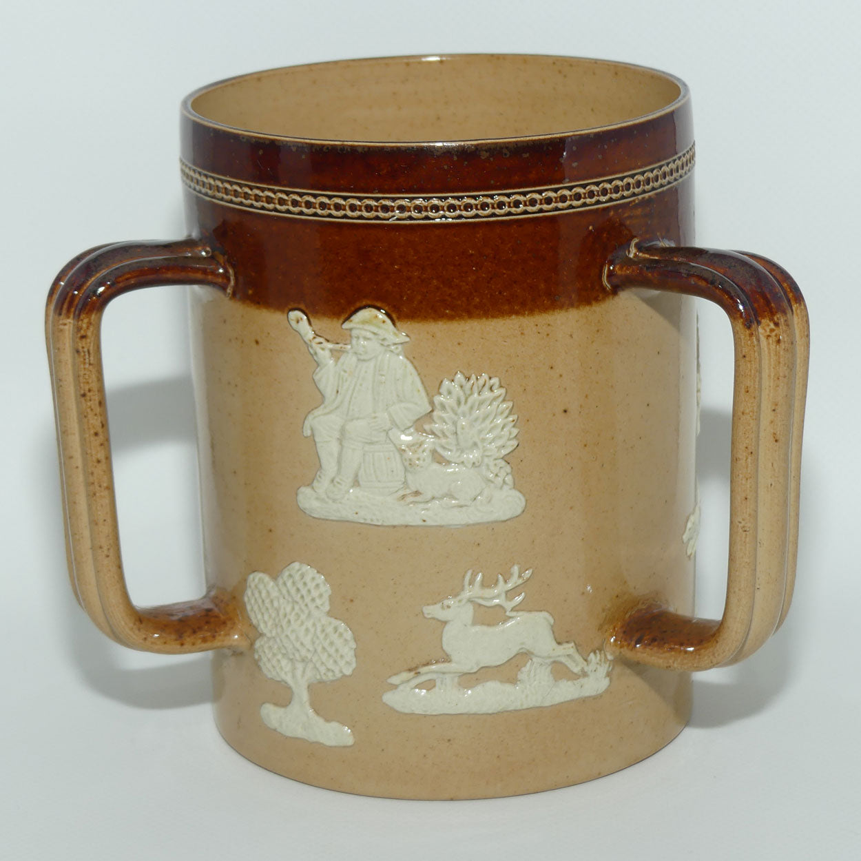 Doulton Lambeth Harvest Hunting tyg | Reeded handles