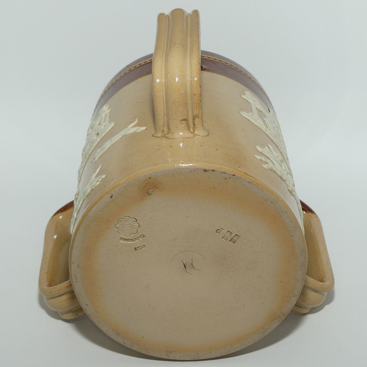 Doulton Lambeth Harvest Hunting tyg | Reeded handles