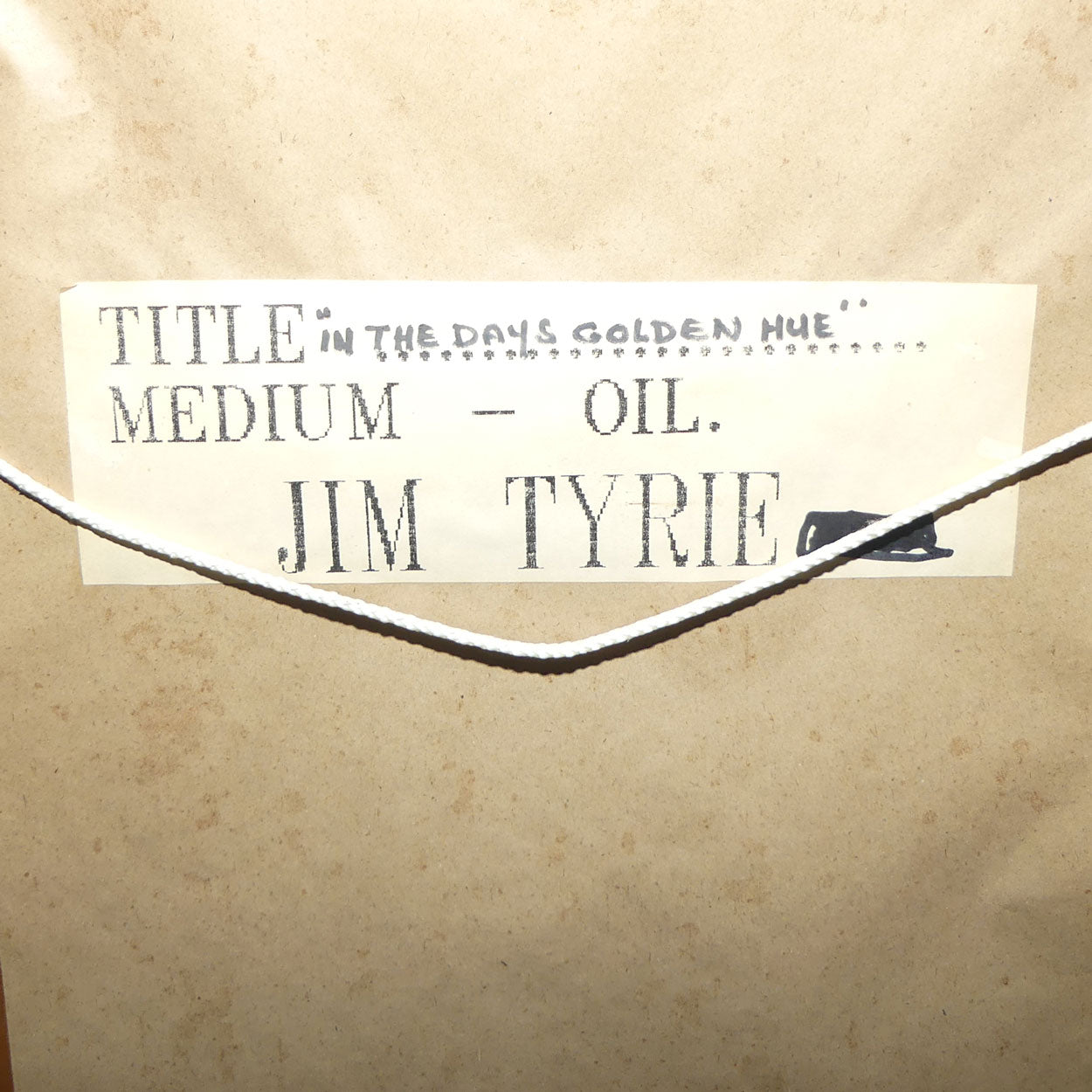 Australian Oil Painting | NJ Jim Tyrie | In the Days Golden Hue