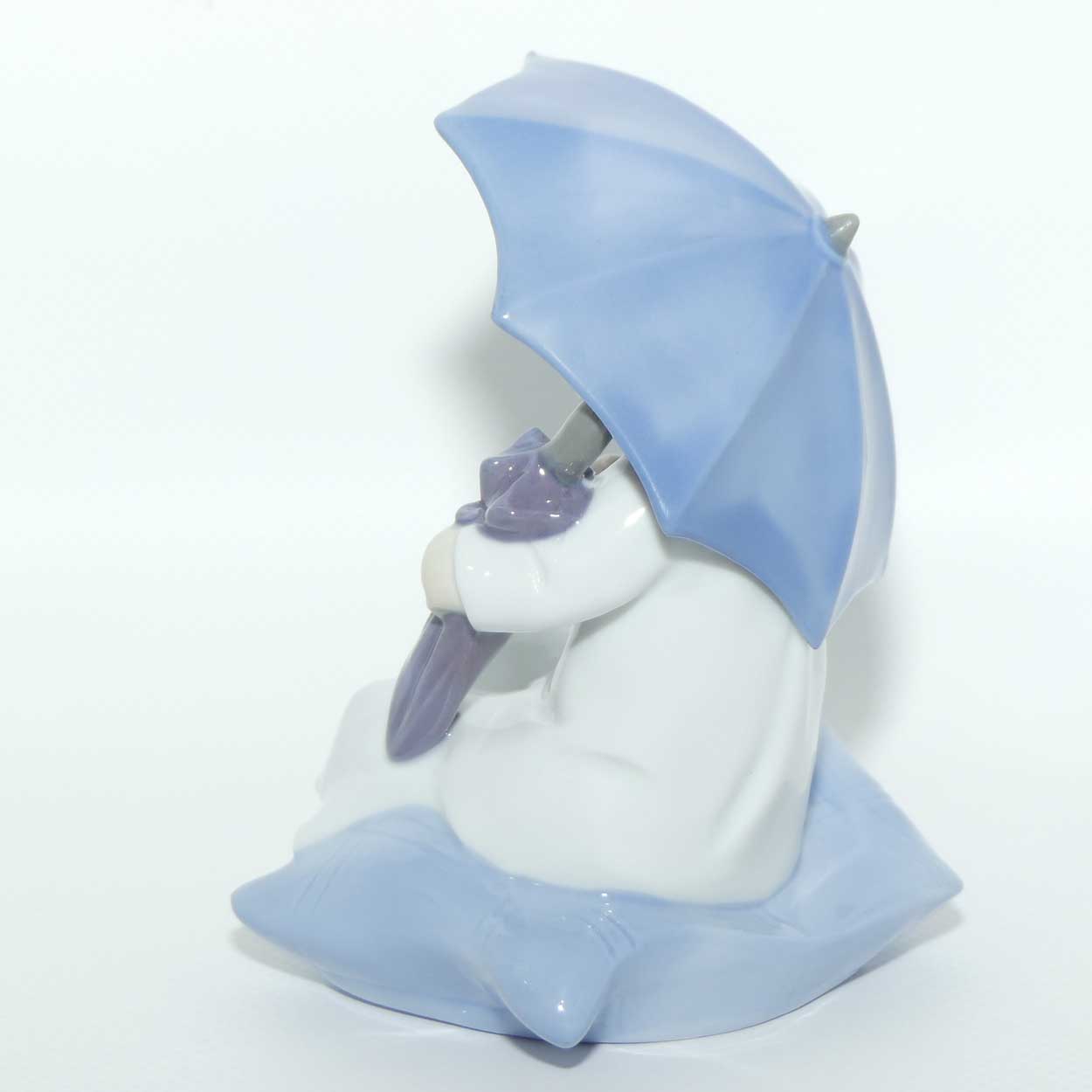 Grafenthal Carl Scheidig Porcelain Boy Sheltering Under Umbrella figure