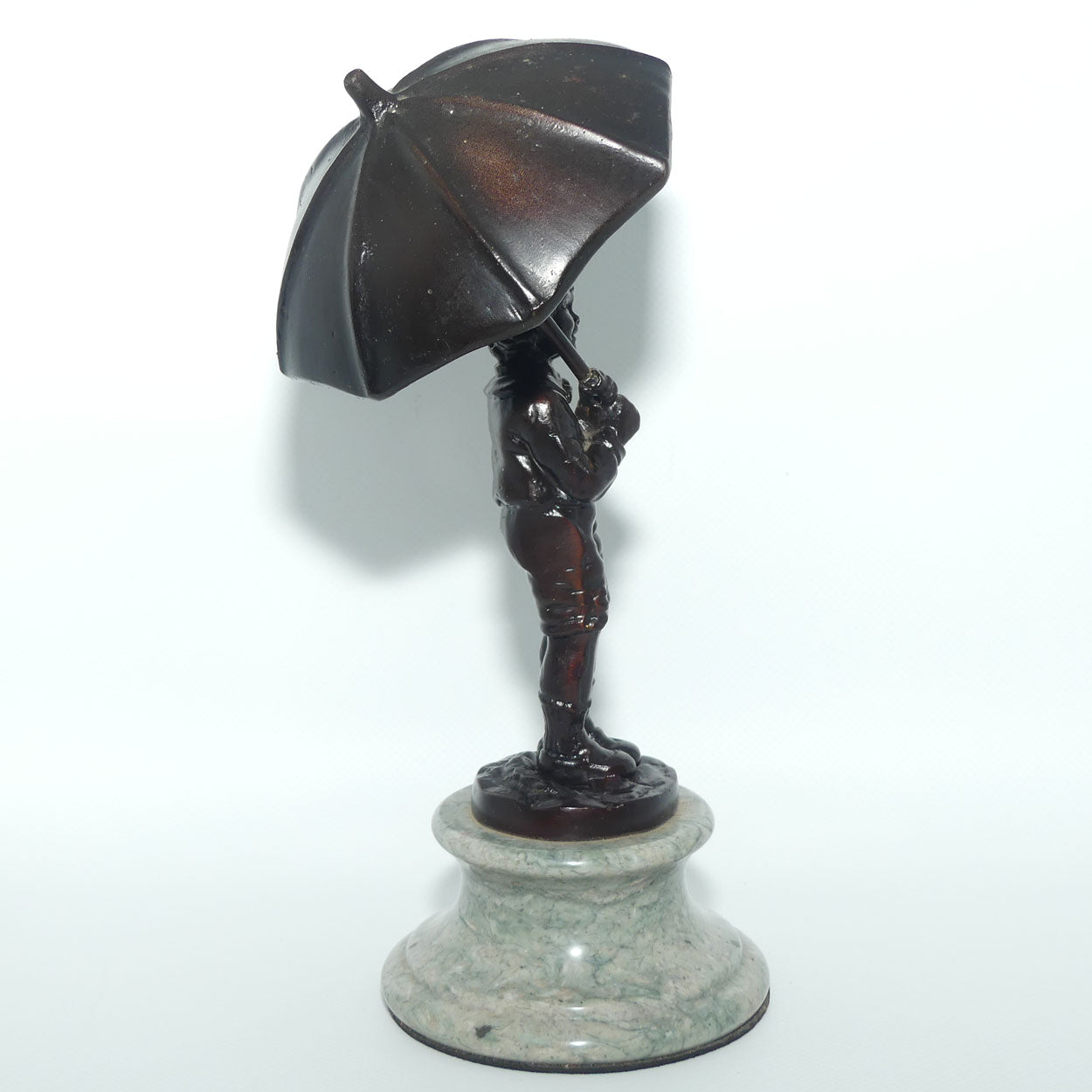 Decorator Cold Cast Bronze | Child under Umbrella | Chiparus style