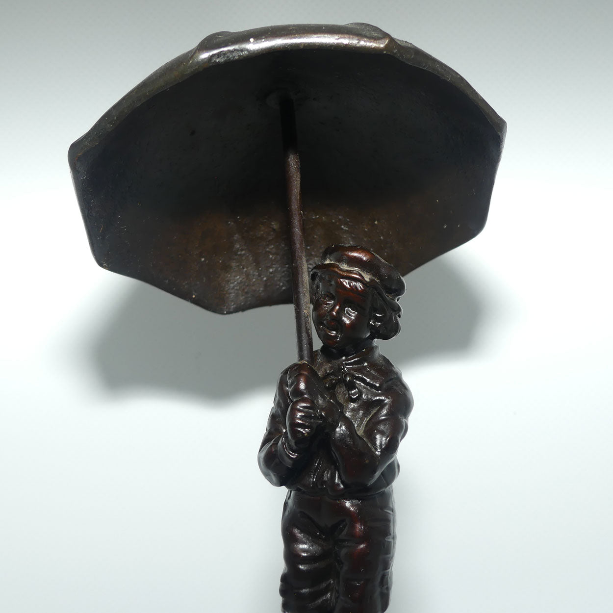 Decorator Cold Cast Bronze | Child under Umbrella | Chiparus style