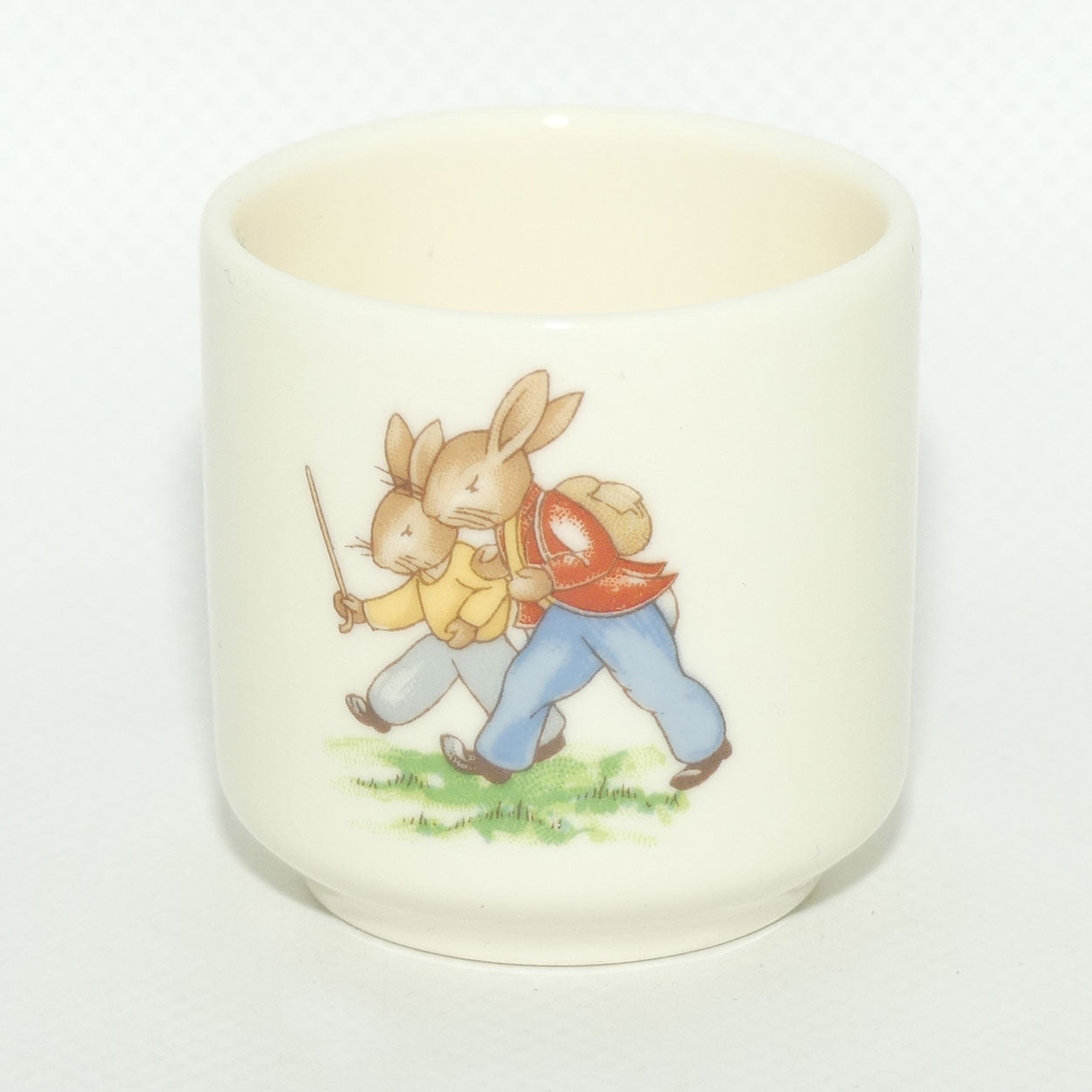 Royal Doulton Bunnykins egg cup | Sheltering under Umbrella | Hikers