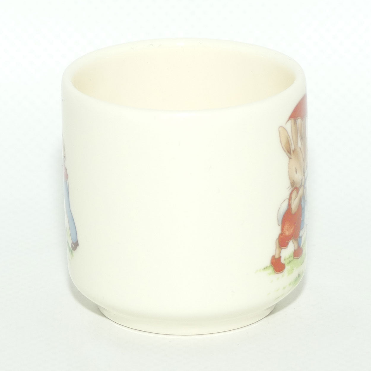 Royal Doulton Bunnykins egg cup | Sheltering under Umbrella | Hikers