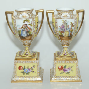 Pair of European Twin Handle Urns | Helena Wolfsohn Dresden