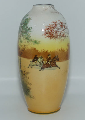 Royal Doulton Coaching Days elongated round vase | Shape 1306 | E3804