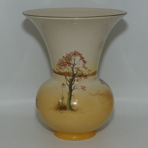 Royal Doulton Coaching Days round base flared top large vase | Shape 8025