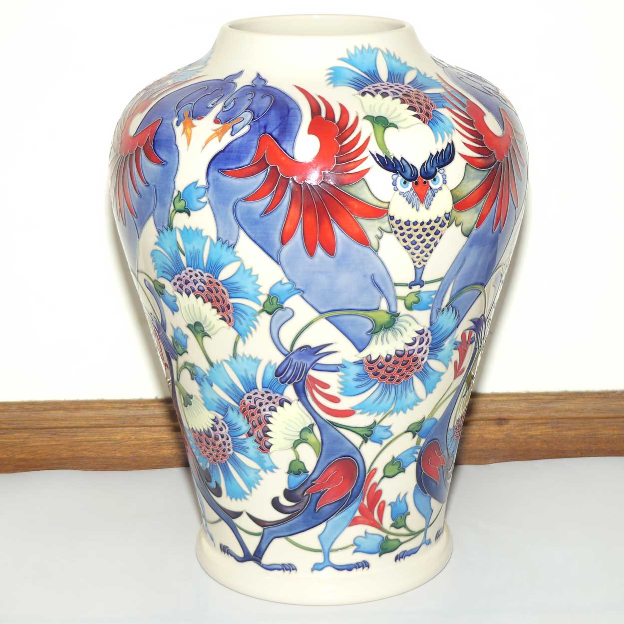 Moorcroft Vase of Smiles 576/15 Prestige Vase (Ltd Ed)