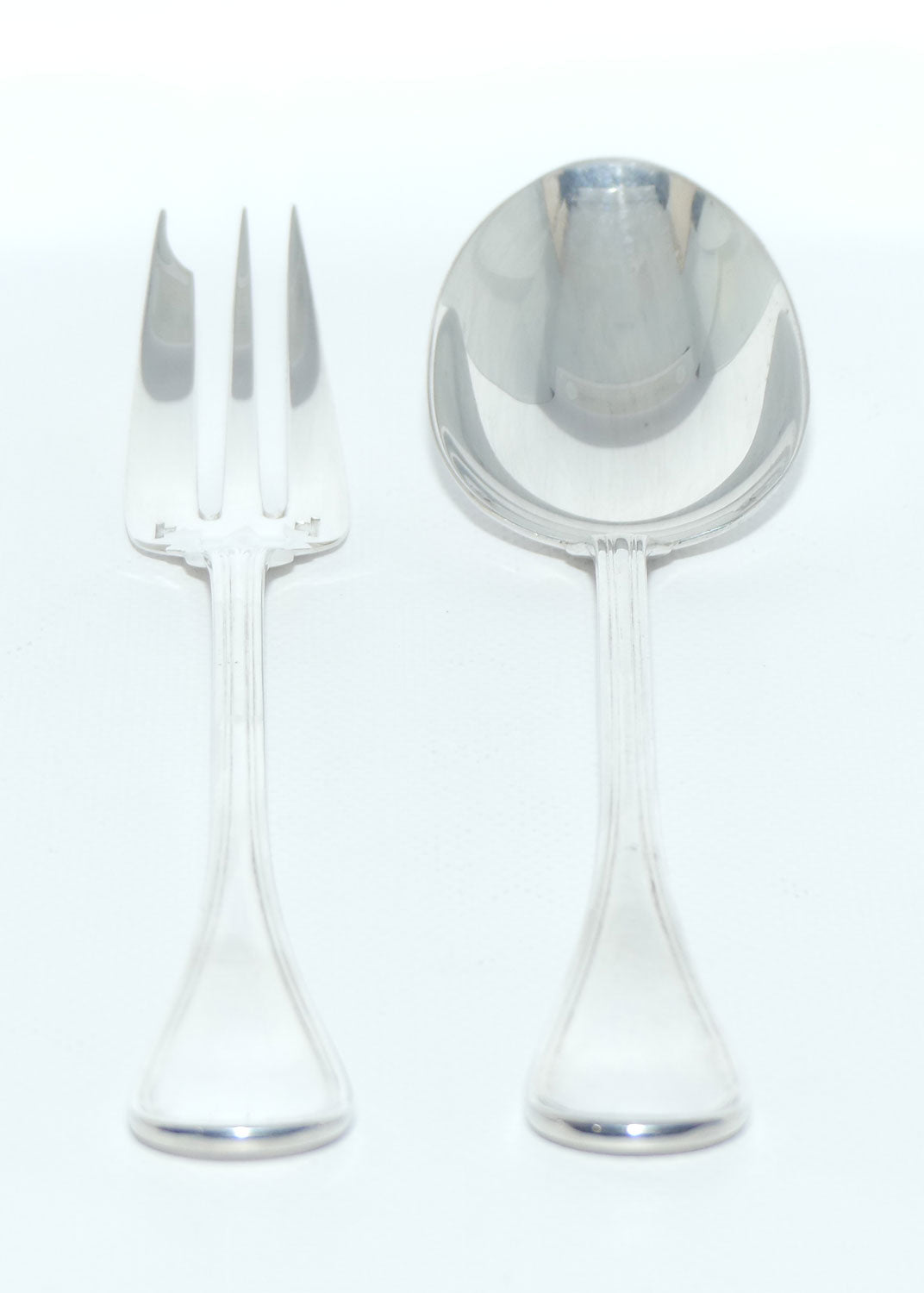 Christofle France | Albi design | Vegetable Server Pair | Spoon and Fork | 25.5cm long