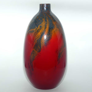 Royal Doulton Flambe Veined very large bulbous vase | 40cm | Shape 1622