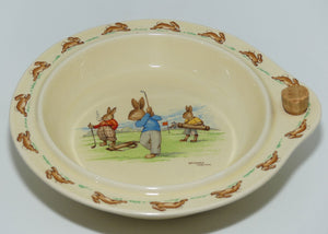 Royal Doulton Bunnykins Covered Hot Water Bowl | signed Barbara Vernon