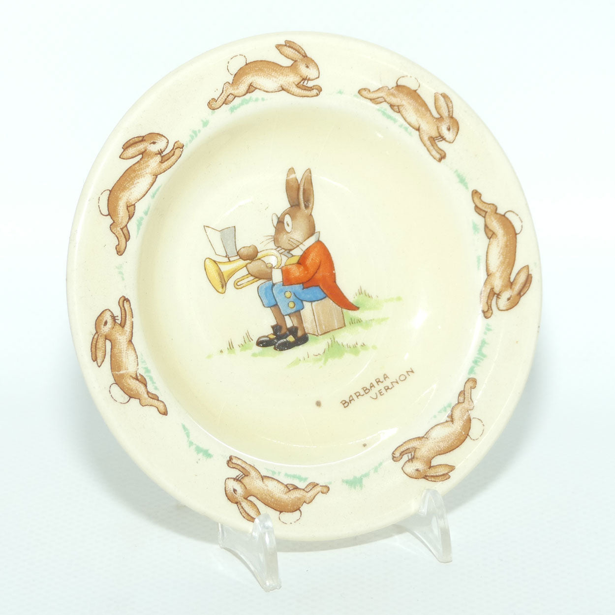 Royal Doulton Bunnykins Beaker Cover | Trumpeter | signed Barbara Vernon