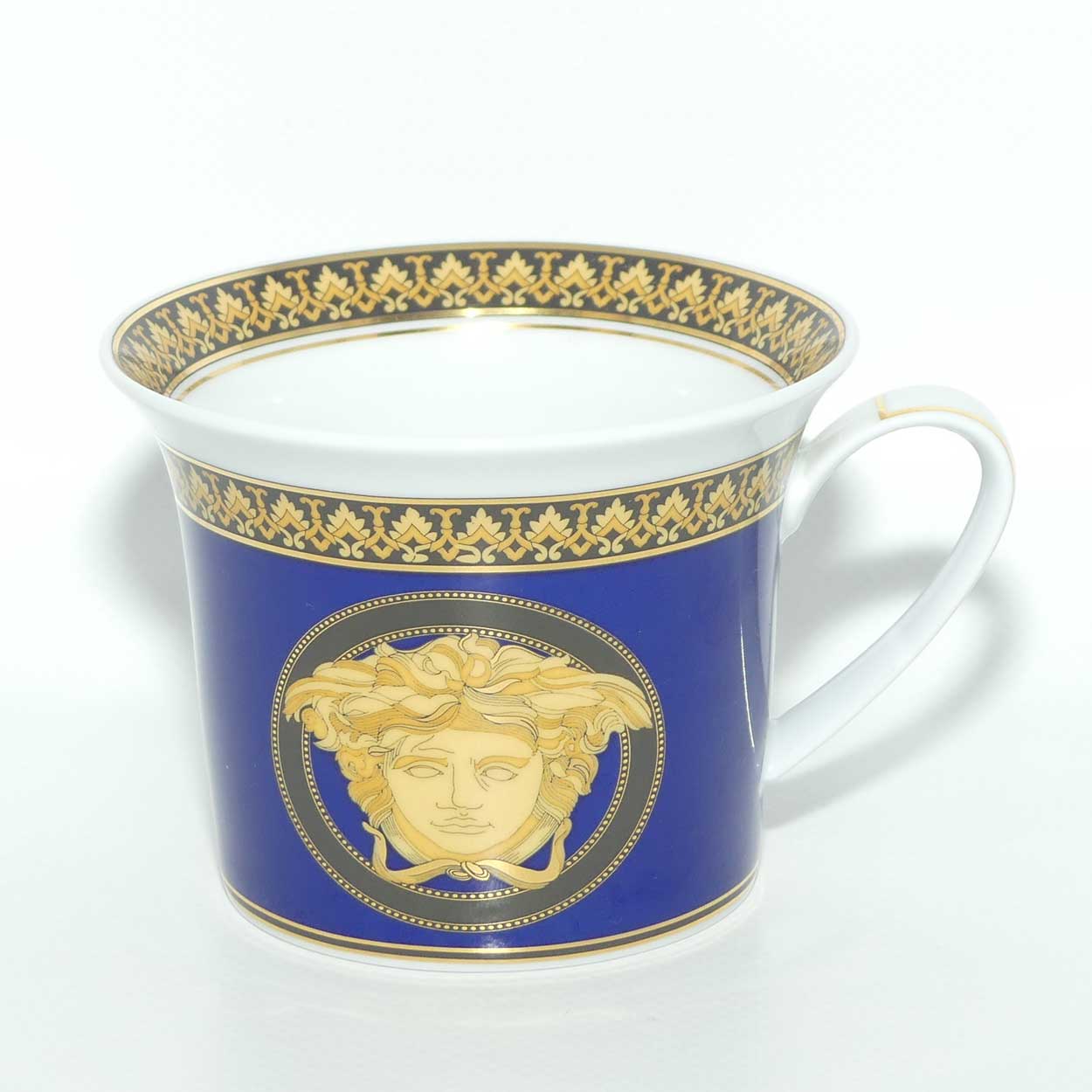 Rosenthal Versace Medusa Blue tea cup and saucer