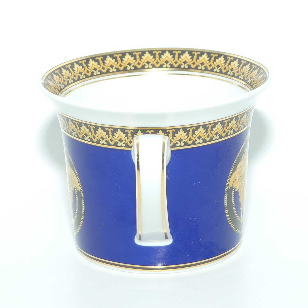 Rosenthal Versace Medusa Blue tea cup and saucer