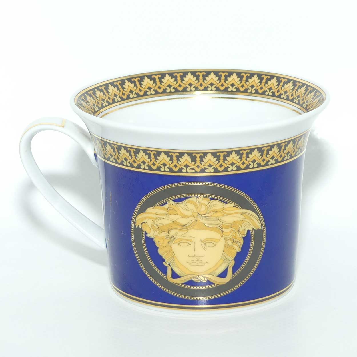 Rosenthal Versace Medusa Blue tea cup and saucer