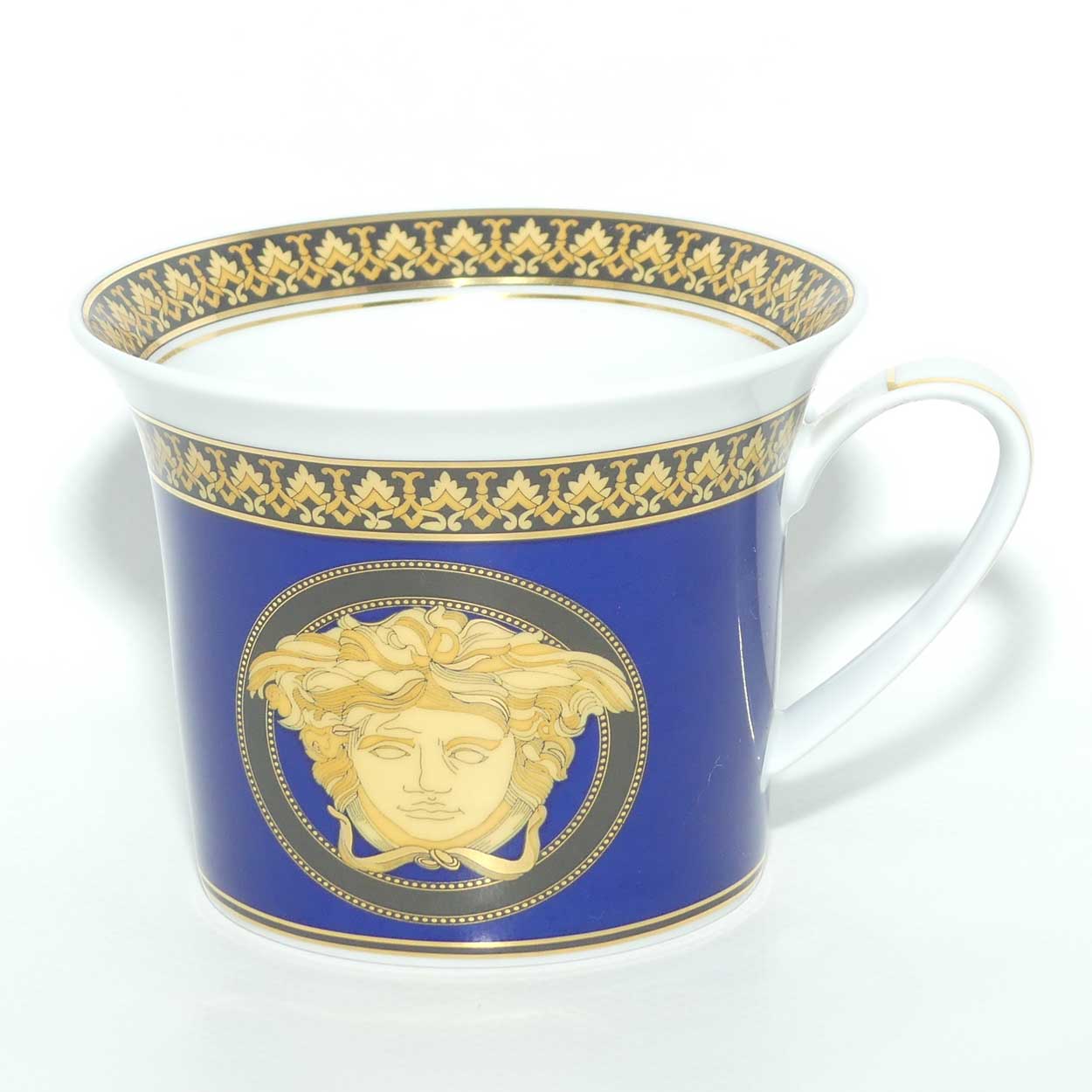 Rosenthal Versace Medusa Blue tea cup and saucer