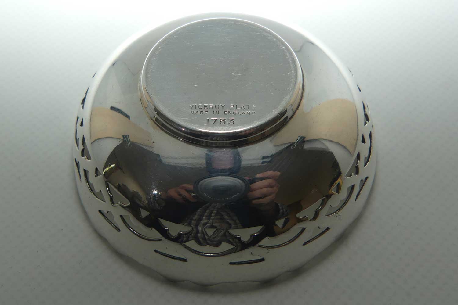 Pair of Viceroy Plate | Silver Plate pierced gallery bowls