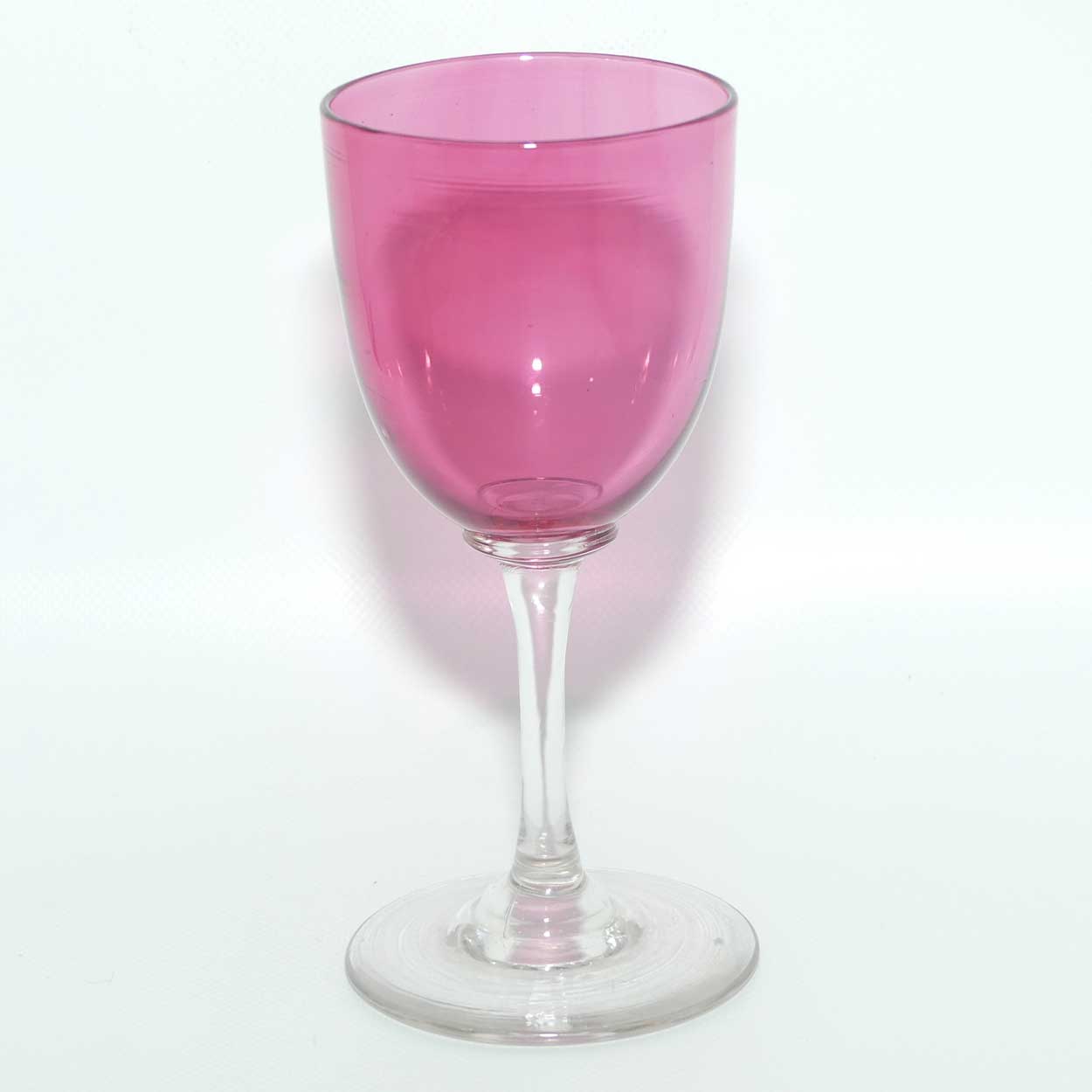 Victorian Cranberry Wine glass | c.1880 | #1