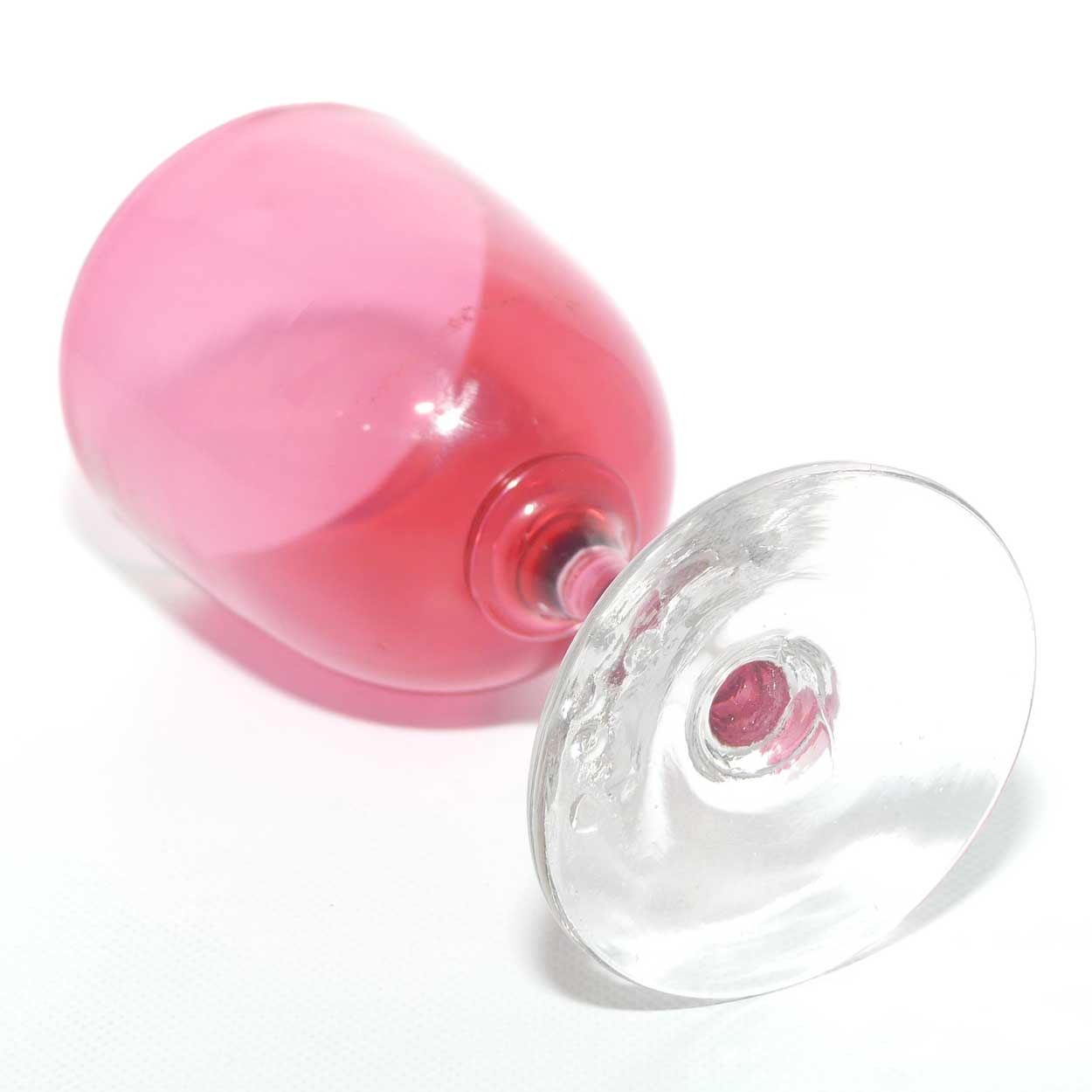 Victorian Cranberry Wine glass | c.1880 | #3