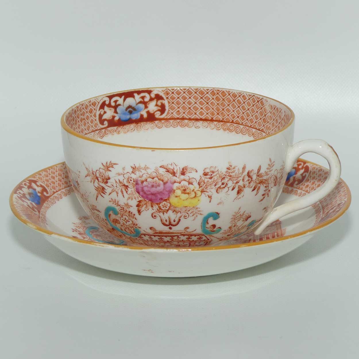 Victorian era Chinoiserie tea duo c.1860 | #2