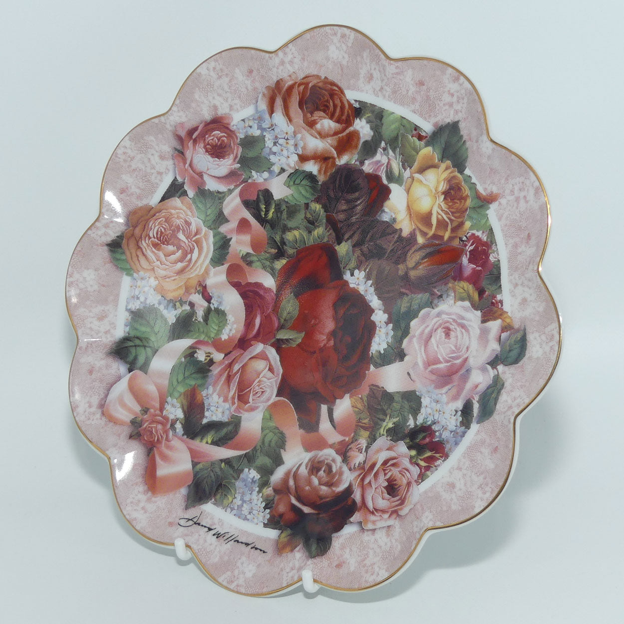 Franklin Mint plate | Victorian Rose Bouquet by David Willardson