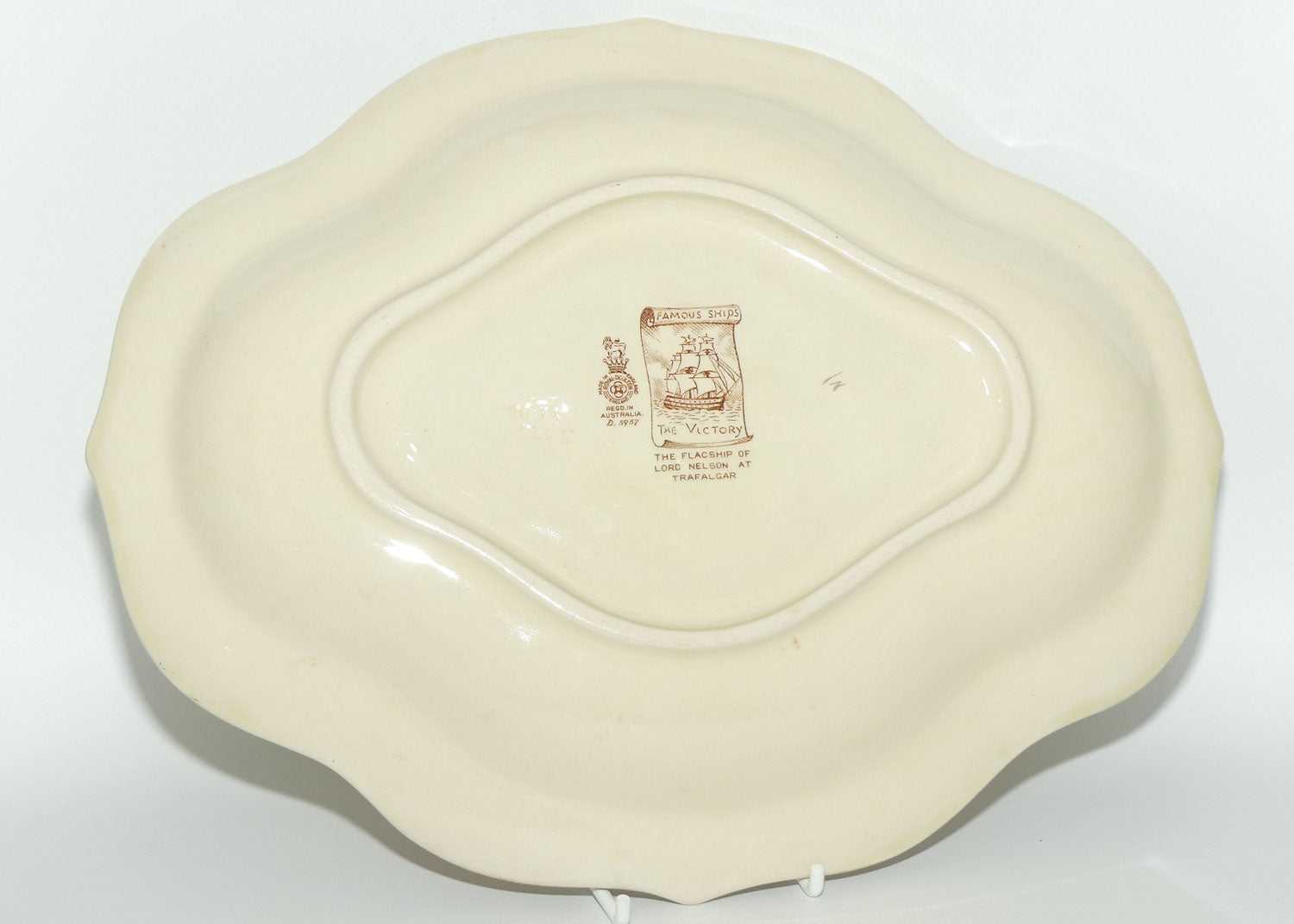 Royal Doulton Famous Ships series | H.M.S Victory quatrefoil dish D5957 | #3