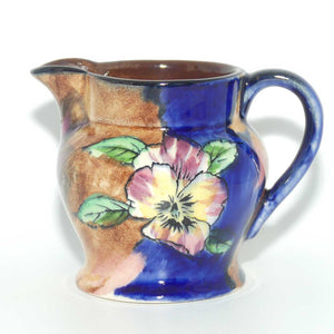 H & K Tunstall Viola pattern milk jug | Waisted Shape | Straight Line backstamp