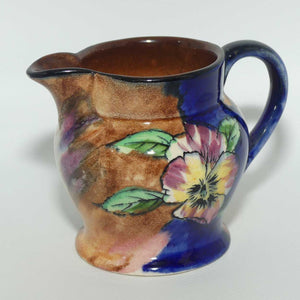 H & K Tunstall Viola pattern milk jug | Waisted Shape | Straight Line backstamp