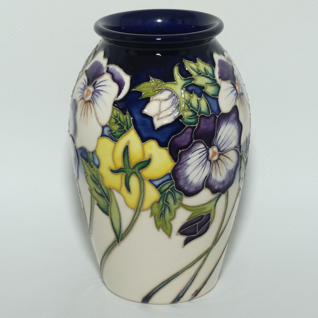 Moorcroft Viola Tricolour vase | Shape 393/5 | LE 21/30