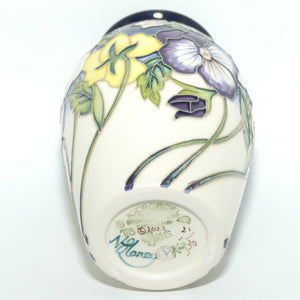 Moorcroft Viola Tricolour vase | Shape 393/5 | LE 21/30