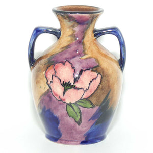 H & K Tunstall Viola pattern twin handled vase