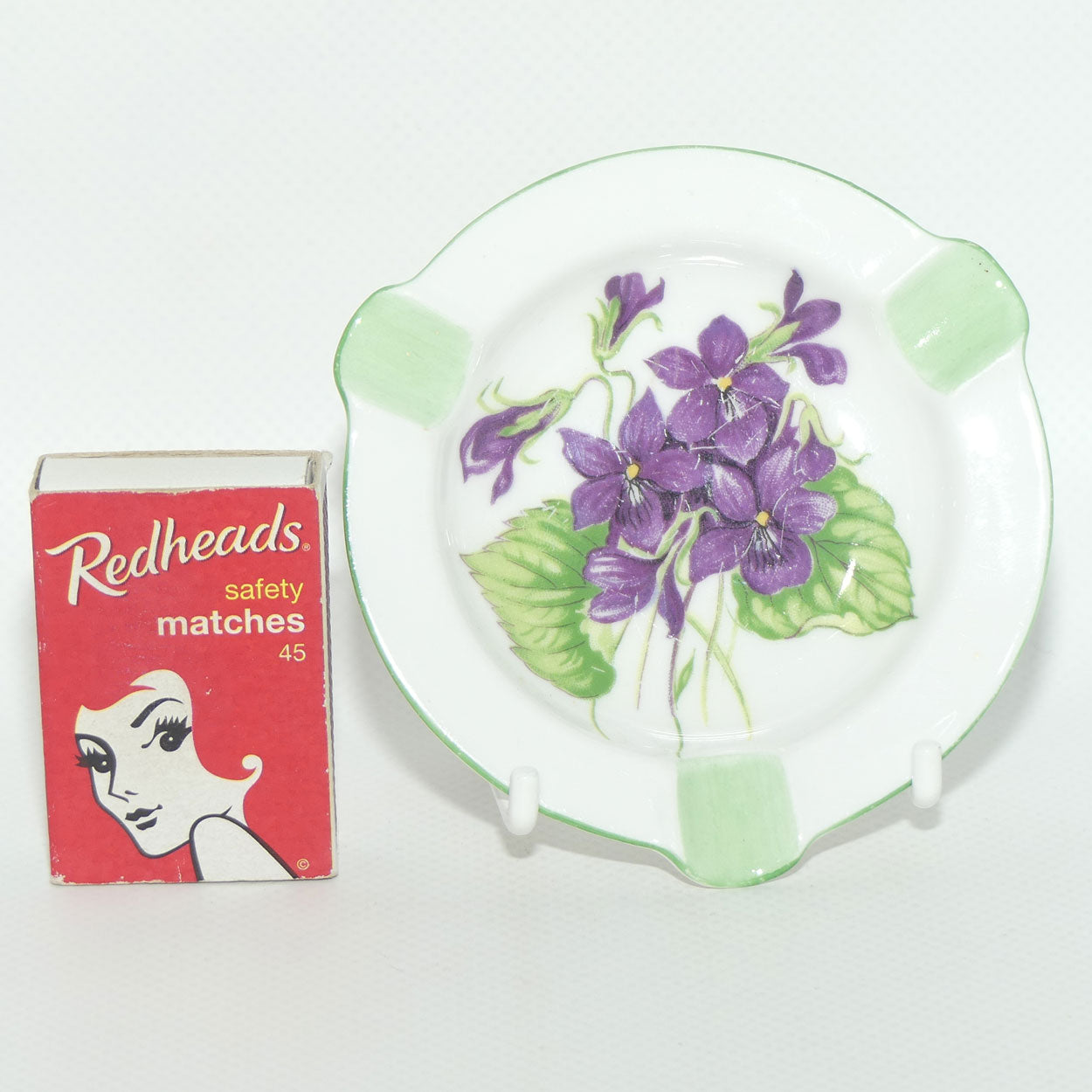 Shelley Violets pattern small ashtray