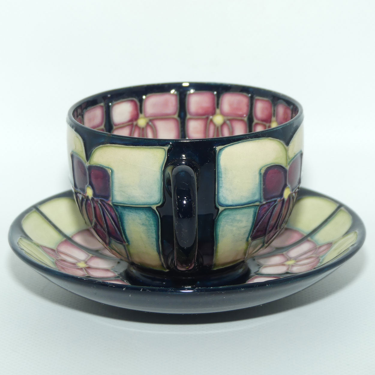 Moorcroft Stylised Violets tea duo | #1 | Sally Tuffin