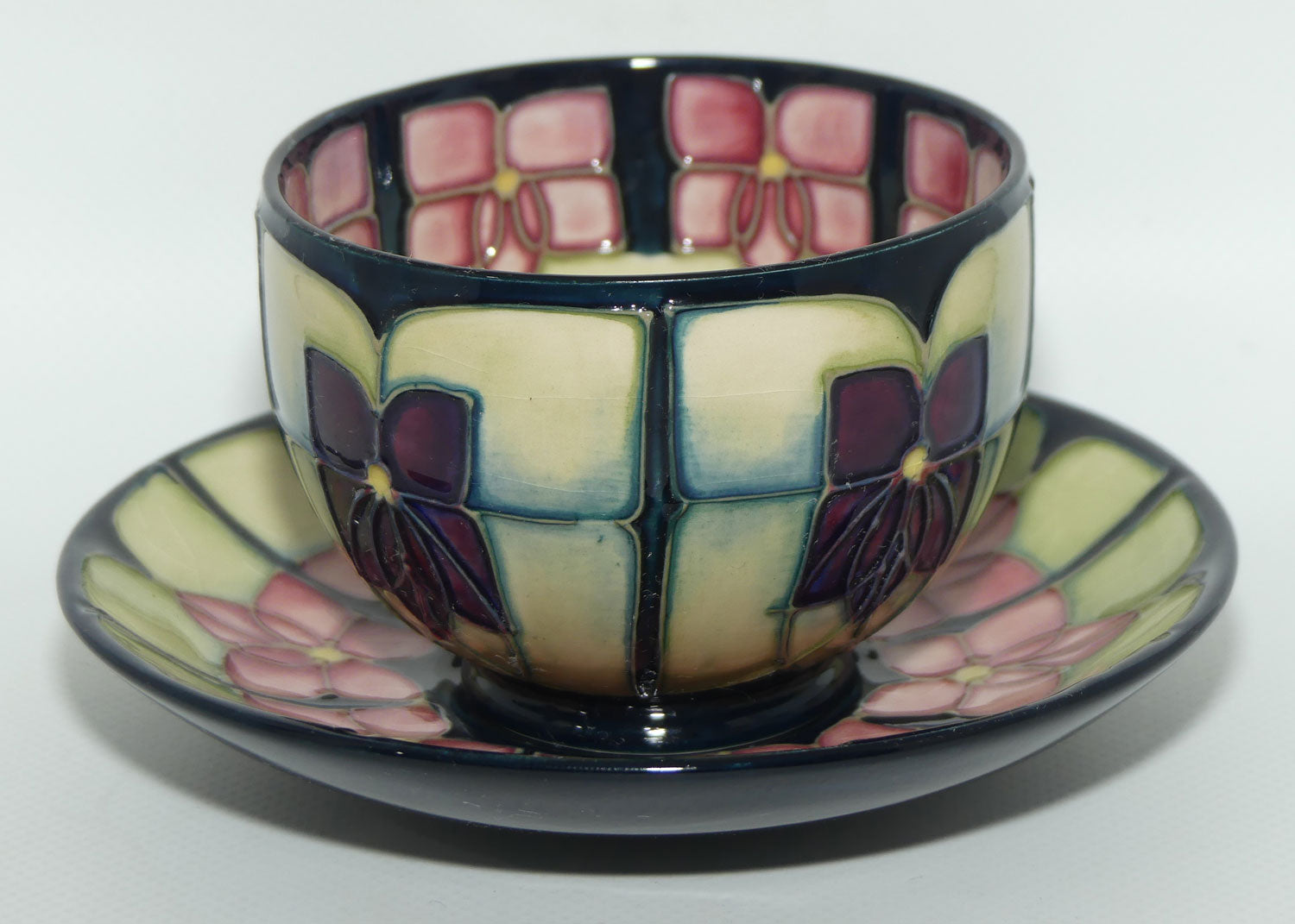Moorcroft Stylised Violets tea duo | #2 | Sally Tuffin