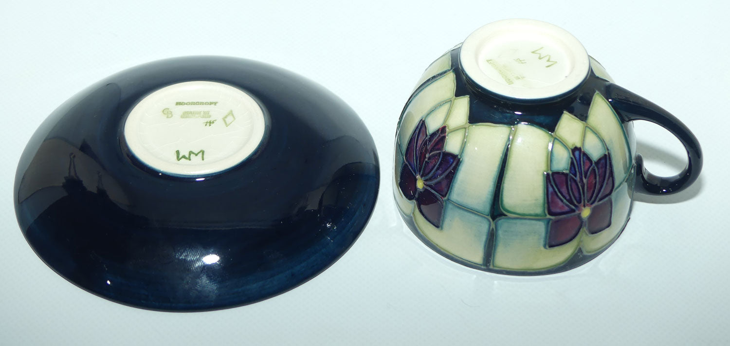 Moorcroft Stylised Violets tea duo | #2 | Sally Tuffin