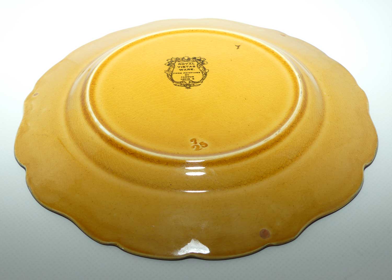 Ridgways Royal Vistas Ware embossed border plate | Amalfi