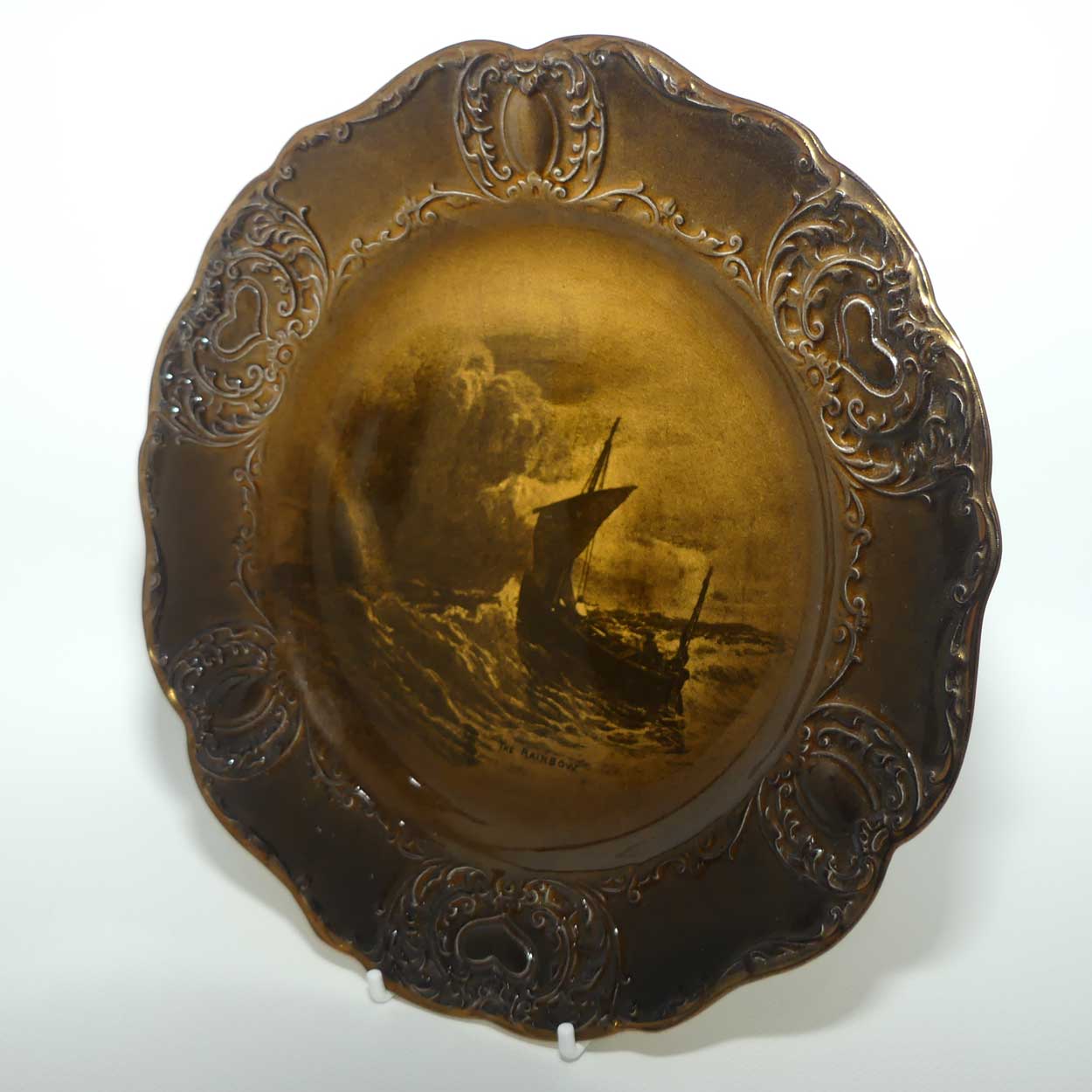 Ridgways Royal Vistas Ware embossed border plate | The Rainbow