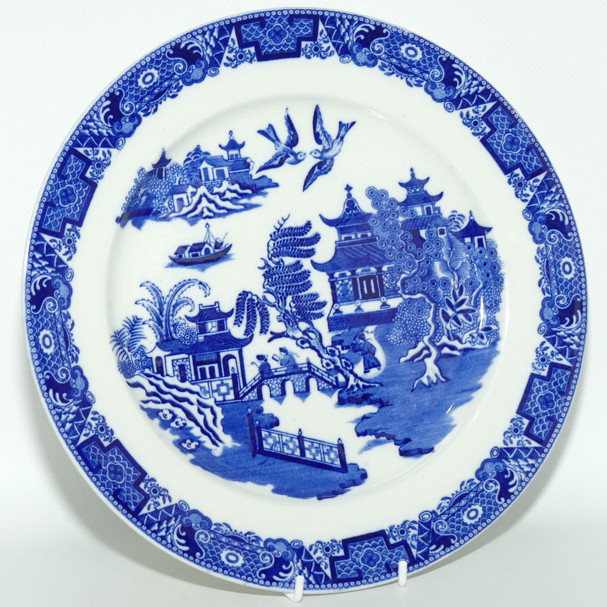 Royal Worcester Vitreous Porcelain Willow pattern plate | 26.5cms diam