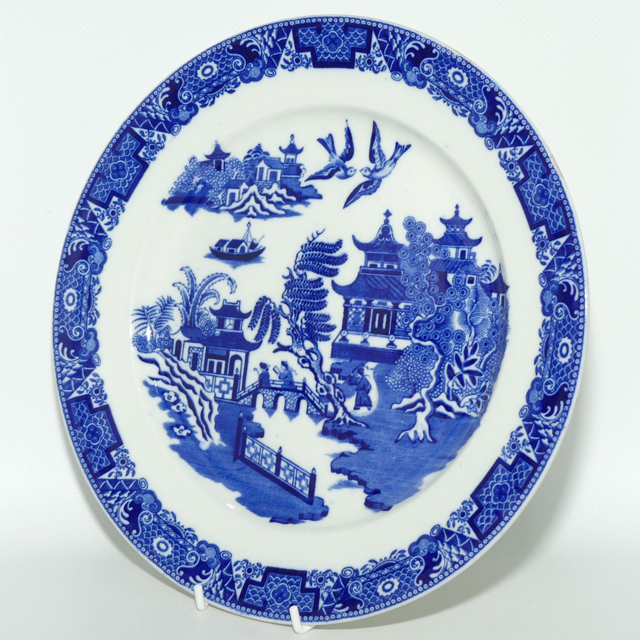 Royal Worcester Vitreous Porcelain Willow pattern plate | 26.5cms diam