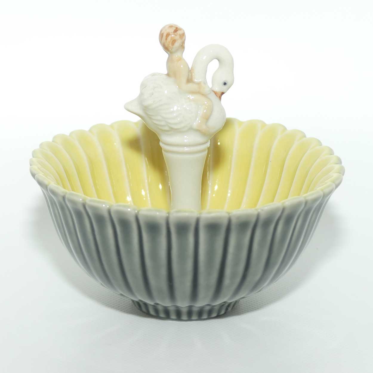 Wade Cherub Riding on Swan finger bowl