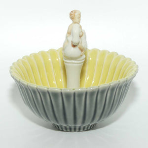 Wade Cherub Riding on Swan finger bowl