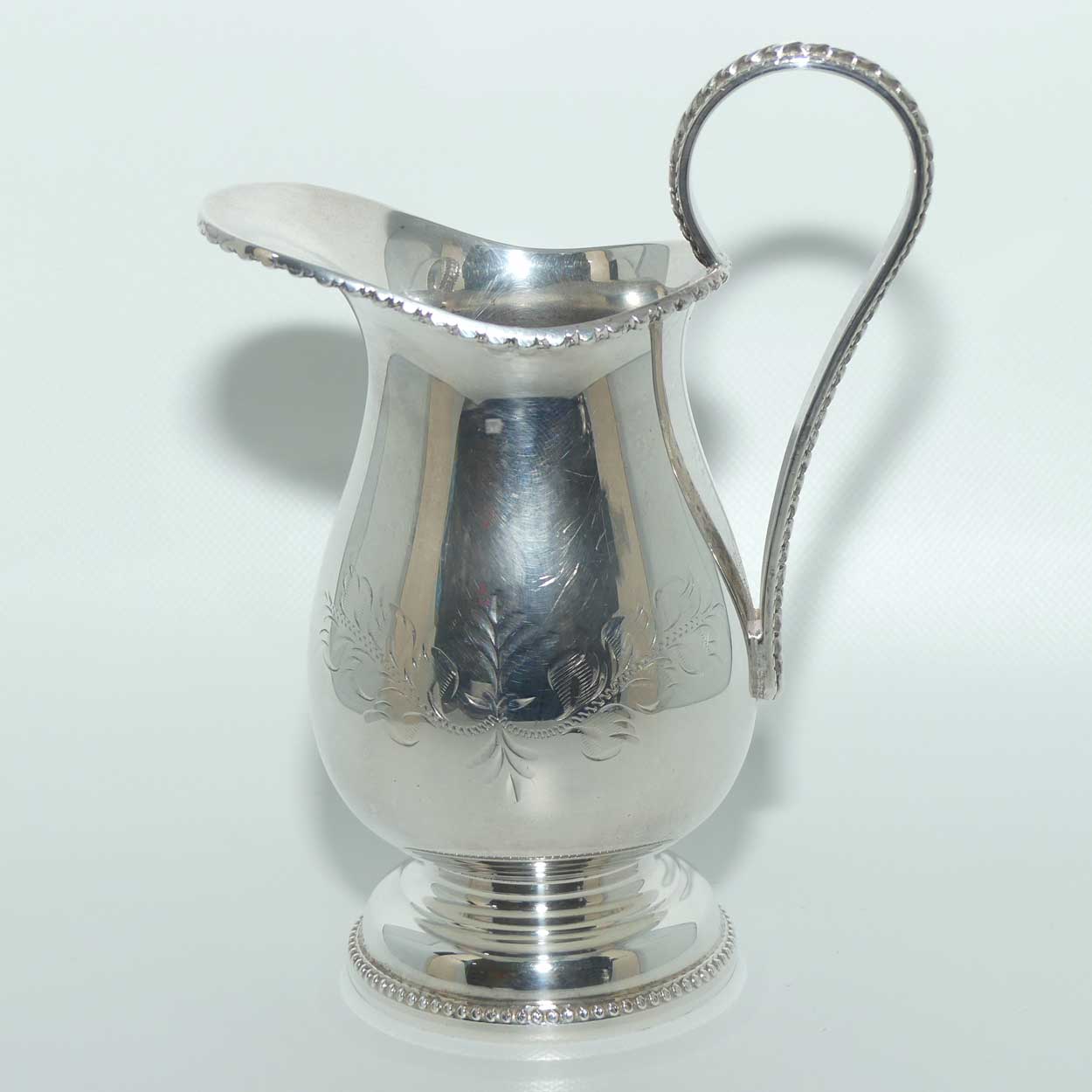 Pair of Walker and Hall silver plated jugs | Milk and Cream