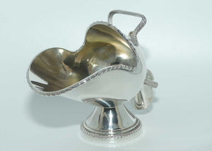 Walker and Hall silver plated sugar scuttle and hod