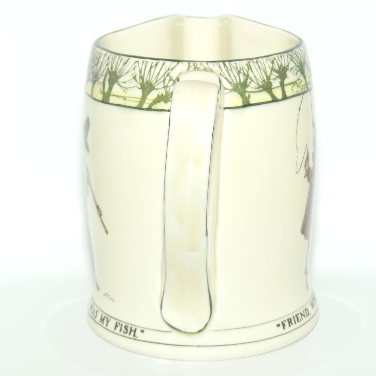Royal Doulton Isaak Walton Gallant Fishers jug D2312 | Friend. Who is more Welcome to my Dish than to my Angle was my Fish