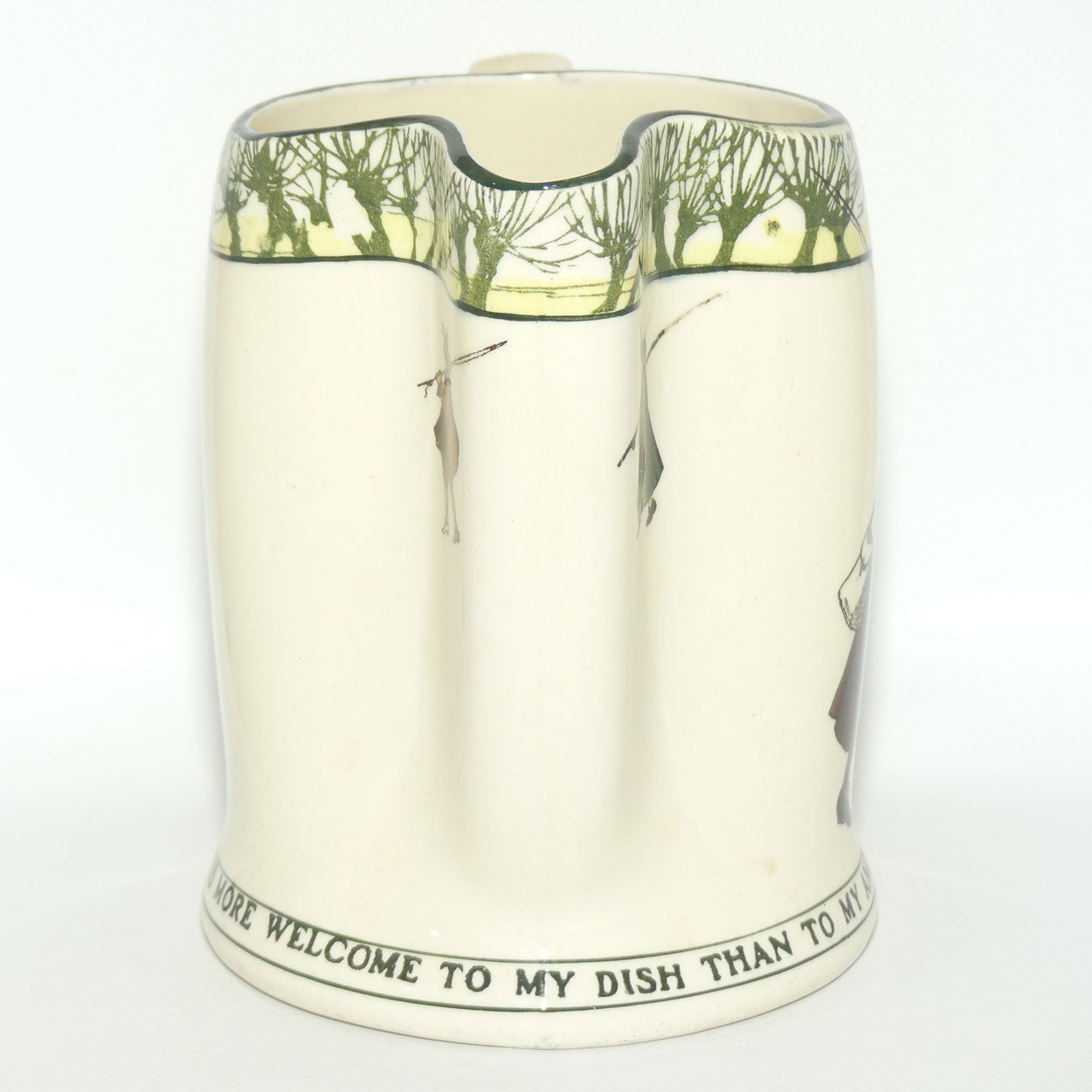 Royal Doulton Isaak Walton Gallant Fishers jug D2312 | Friend. Who is more Welcome to my Dish than to my Angle was my Fish