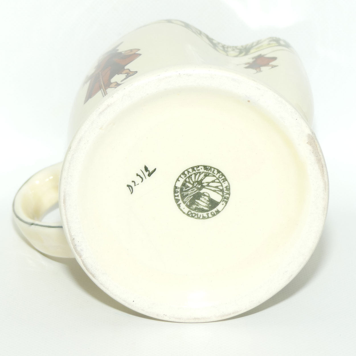 Royal Doulton Isaak Walton Gallant Fishers jug D2312 | Friend. Who is more Welcome to my Dish than to my Angle was my Fish