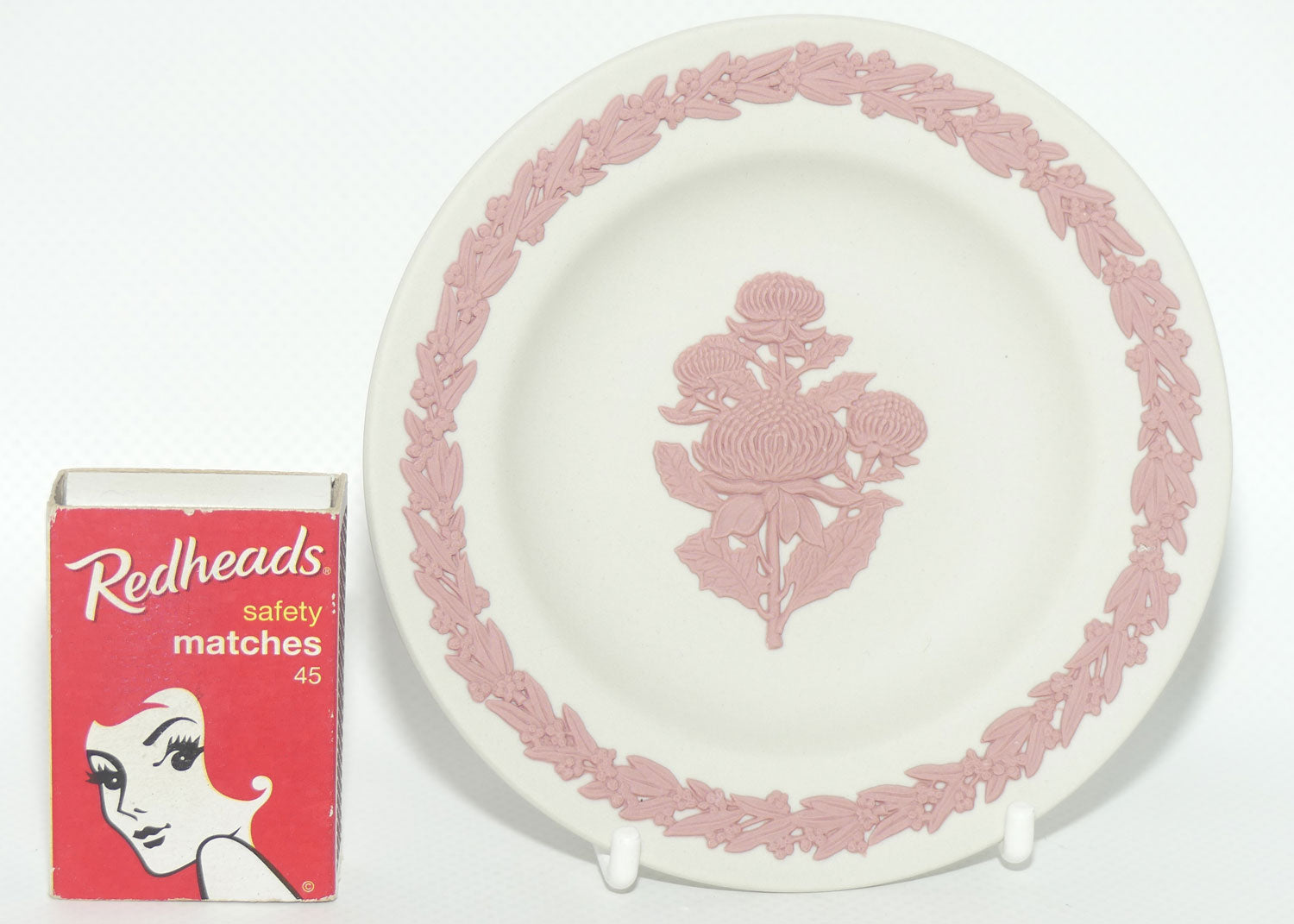 Wedgwood Jasper | Australian | Waratah | Miniature Plate | boxed