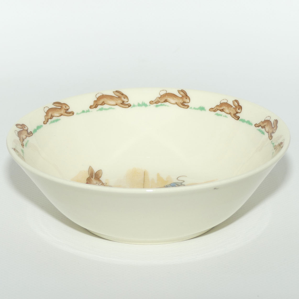 Royal Doulton Bunnykins Television Time cereal bowl