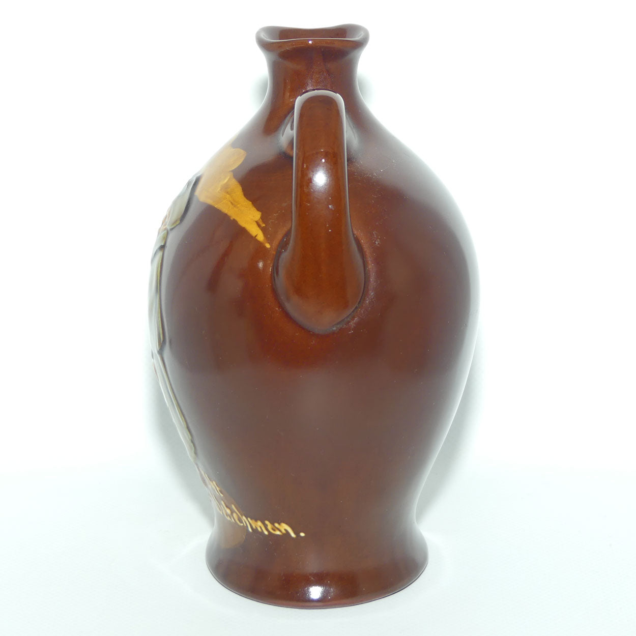 Royal Doulton Kingsware flask | The Watchman | Dewars | restored