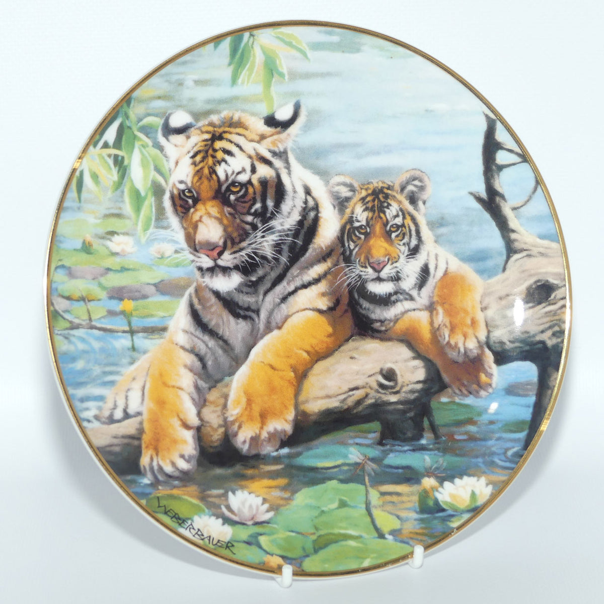 Royal Doulton Big Cats plate by Weberbauer | Water Logged